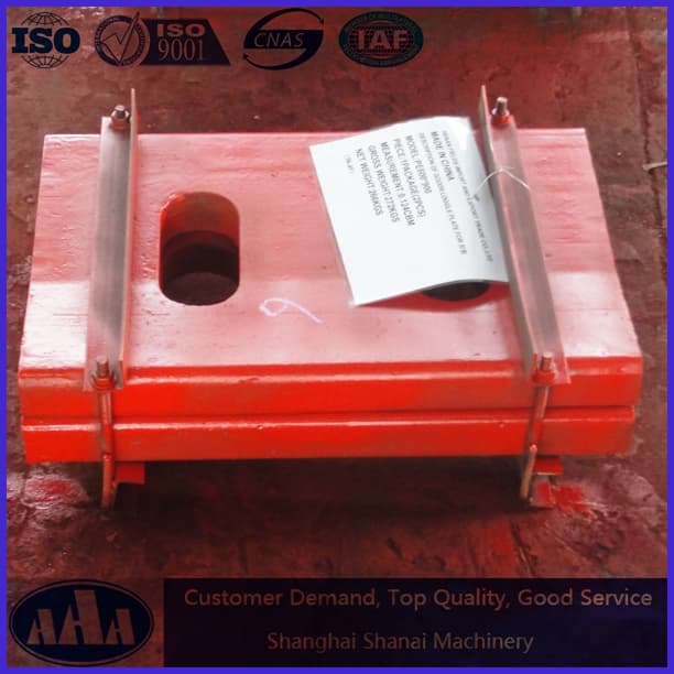 manganese steel jaw crusher toggle plate check liner plate